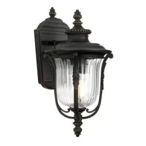 Image of Outdoor IP44 Outdoor IP44 1Wall Light Lantern Rubbed Bronze LED E27 100W d01738