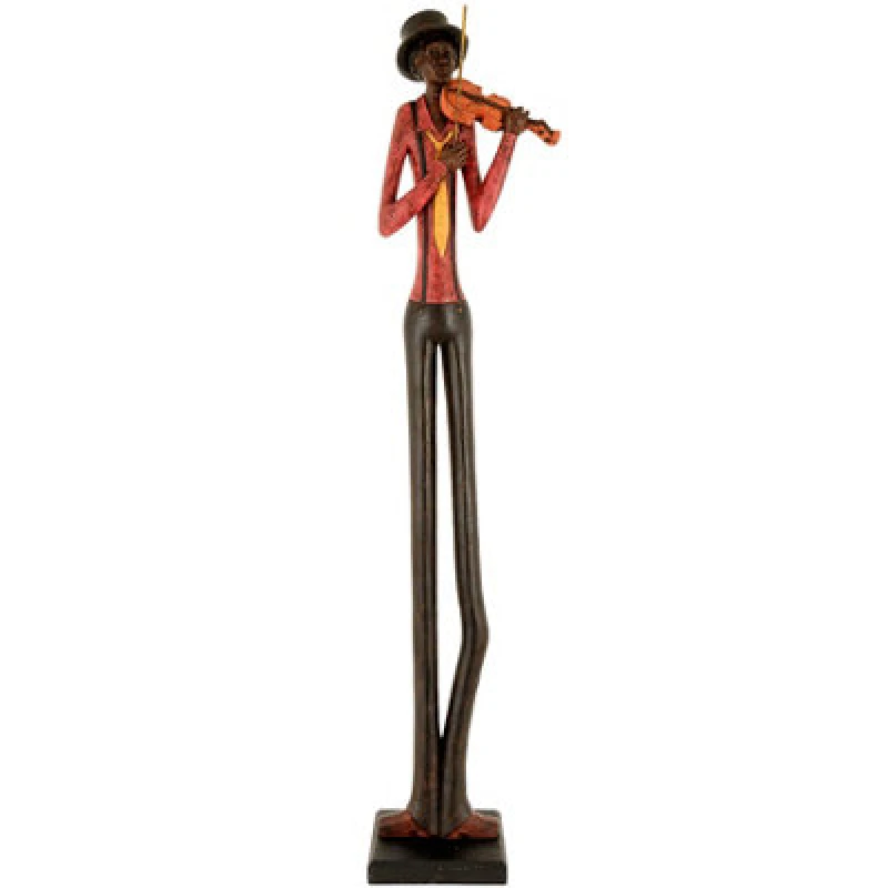 Image of Love Lace Standing Jazz Band Violinist Brown