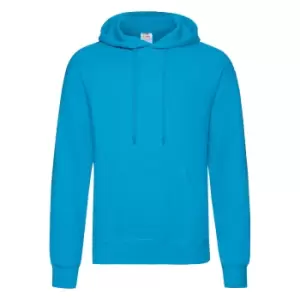 Image of Fruit Of The Loom Mens Hooded Sweatshirt / Hoodie (S) (Azure Blue)
