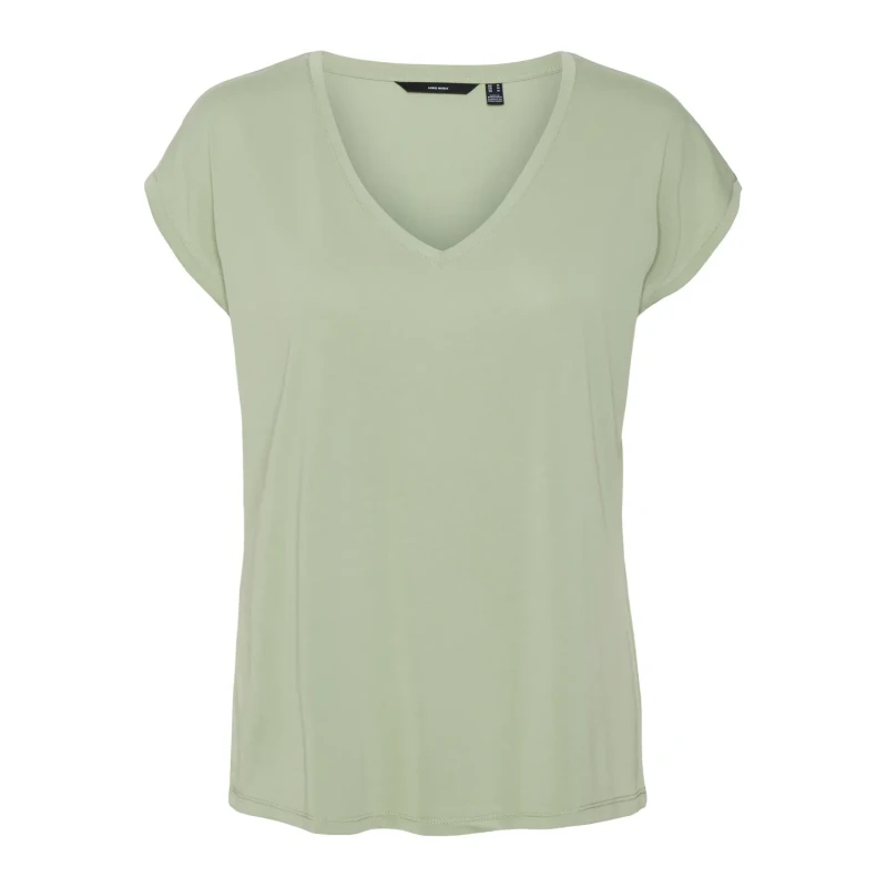 Image of Vero Moda Womens v-neck T-Shirt Vero Moda Filli Vert Female M