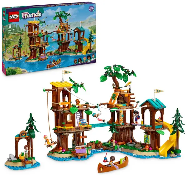 Image of LEGO LEGO Friends Adventure Camp Tree House Mini-dolls set 42631