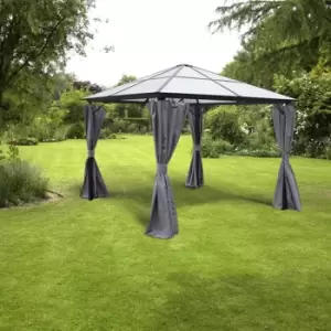Image of Glendale Peninsula 3m x 3m Gazebo - Grey
