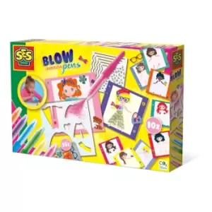 Image of SES CREATIVE Fashion Designer Blow Airbrush Pens, 5 Years and Above (14709)