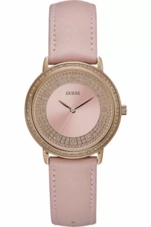 Image of Ladies Guess Exclusive Sparkling Pink Watch W0032L7