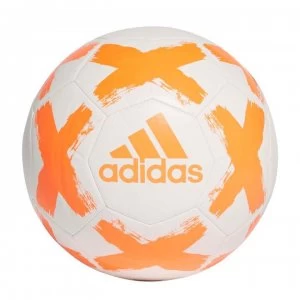 Image of adidas Football Starlancer Club Ball - White/Orange