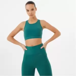 Image of USA Pro Racer Back Sports Bra - Green