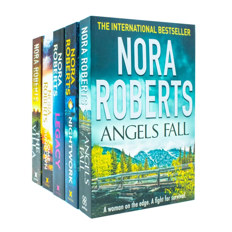 Image of Nora Roberts 5 Books Collection Set (Legacy, Angels Fall, The Villa, Nightwork & Come Sundown) Nora roberts Books