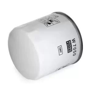 Image of MANN-FILTER Oil filter W 7050 Engine oil filter FORD,PEUGEOT,CITROEN,TRANSIT MK-7 Kasten,Transit V363 Kastenwagen (FCD, FDD)