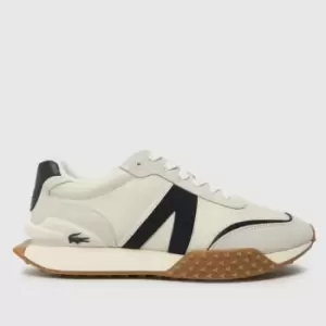 Image of Lacoste L-spin Trainers In White & Black