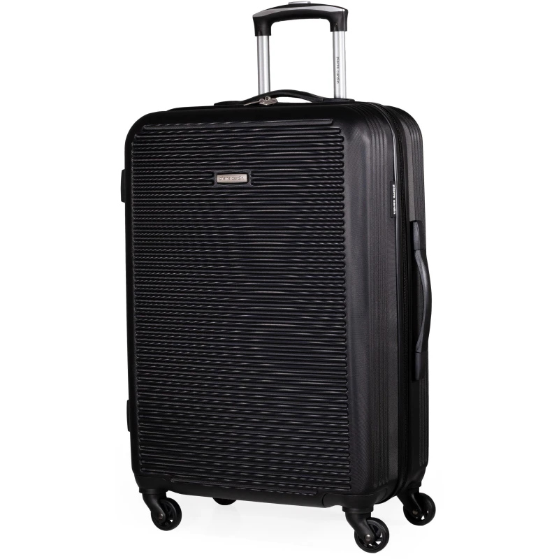 Image of Pierre Cardin Harley Ultra Strong Suitcase Hard Shell Luggage Black unisex Medium