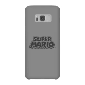 Image of Nintendo Super Mario Distressed Logo Phone Case - Samsung S8 - Snap Case - Gloss