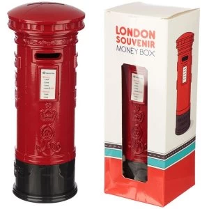 Image of Red Post Box Diecast London Souvenir Large Money Box