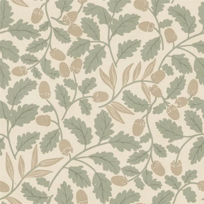 Image of Acorn Trail Wallpaper Sage Green Arthouse 100359Ah