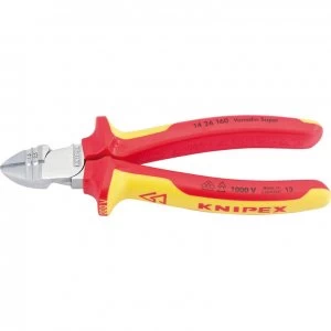 Image of Knipex VDE Insulated Diagonal Wire Cutters and Strippers 160mm