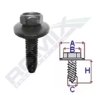 Image of ROMIX Screw C60619 PEUGEOT,CITROEN,207 (WA_, WC_),207 CC (WD_),207 SW (WK_),508 SW I (8E_),5008 (0U_, 0E_),PARTNER Tepee,3008 (0U_)