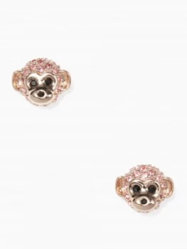 Image of Kate Spade New York Wbrue048 rambling roses monkey studs Silver