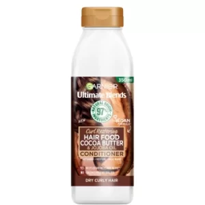 Image of Garnier Ultimate Blends Cocoa Butter Conditioner for Dry, Curly Hair 350ml