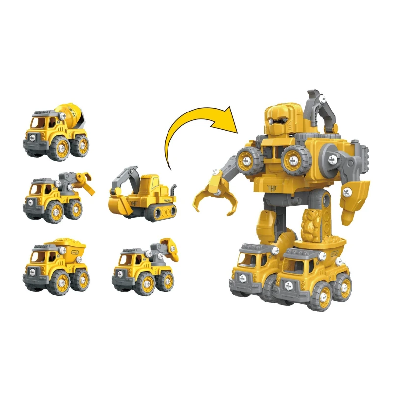 Image of Toylife Transforming Toy 5-in-1 Robot Vehical 00 - Multi Multi One Size