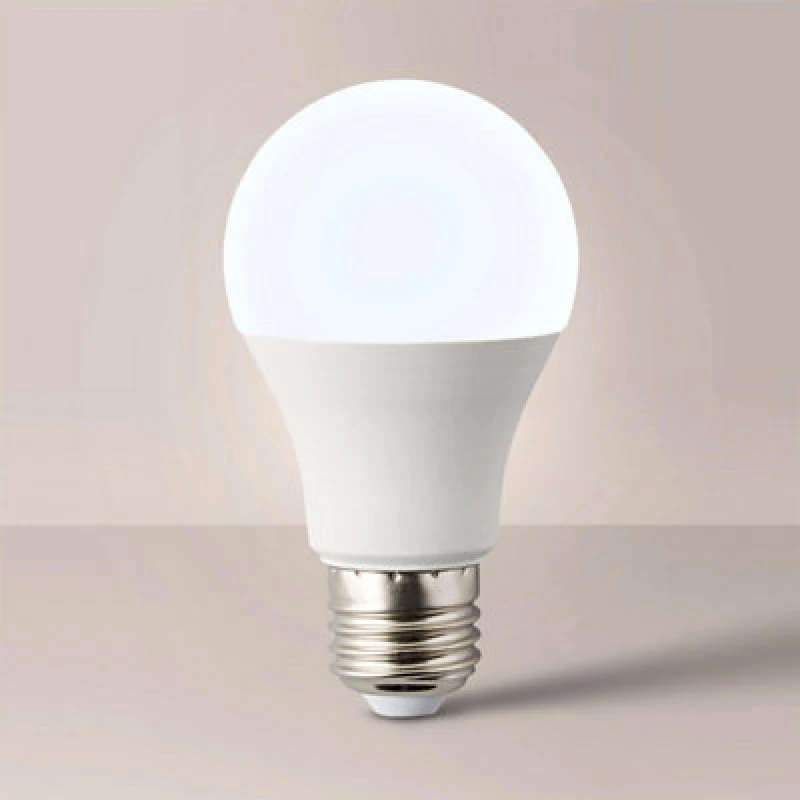 Image of ValueLights 4 Pack E27 White Thermal Plastic GLS LED 10W Cool White 6500K 800lm Light Bulb White