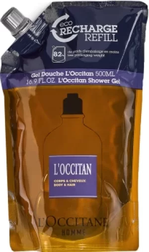 Image of L'Occitane L'Occitan Shower Gel Refill 500ml