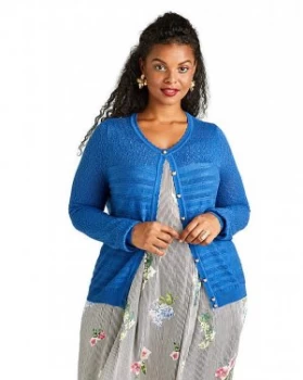 Image of Yumi Curves Scallop Trim Cardigan