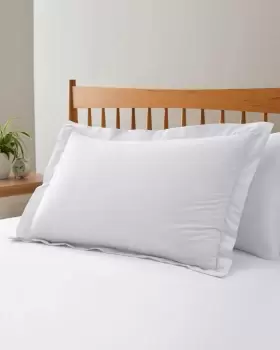 Image of Cotton Traders 200 Thread Count Oxford Pillowcase Pair in White