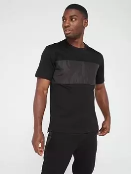 Image of BOSS Tessin 199 Regular Fit T-Shirt, Black Size M Men