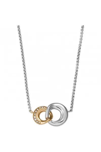 Image of Skagen Jewellery Kariana Two Tone Stainless Steel Necklace - Skj1613998 Silver