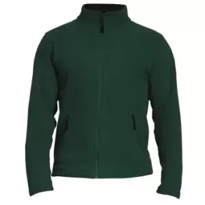 Image of Gildan Adults Unisex Hammer Micro-Fleece Jacket (S) (Forest Green)