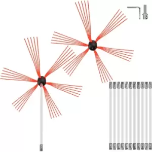 Image of Chimney Sweep Kit Chimney Cleaning Kit 39FT Sooteater Chimney Cleaning Kit Chimney Sweep Kit Chimney Cleaning Kit - Vevor