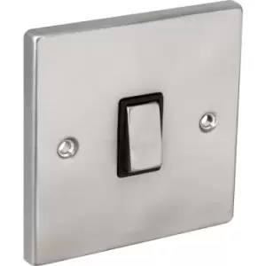 Image of Click Deco Satin 20A DP Switch in Chrome Stainless Steel