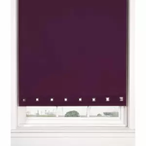 Image of Emma Barclay Roller Blinds Square Eyelet 60 x 165cm Aubergine