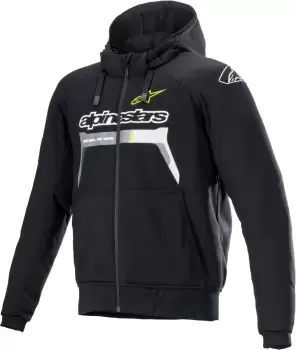 Image of Alpinestars Chrome Ignition Motorcycle Textile Jacket, black-yellow Size M black-yellow, Size M