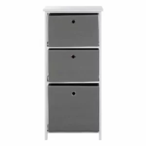 Image of Premier Housewares Lindo Cabinet with 3 Drawers, Grey