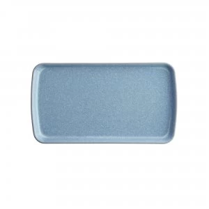 Image of Denby Elements Blue Small Rectangular Platter