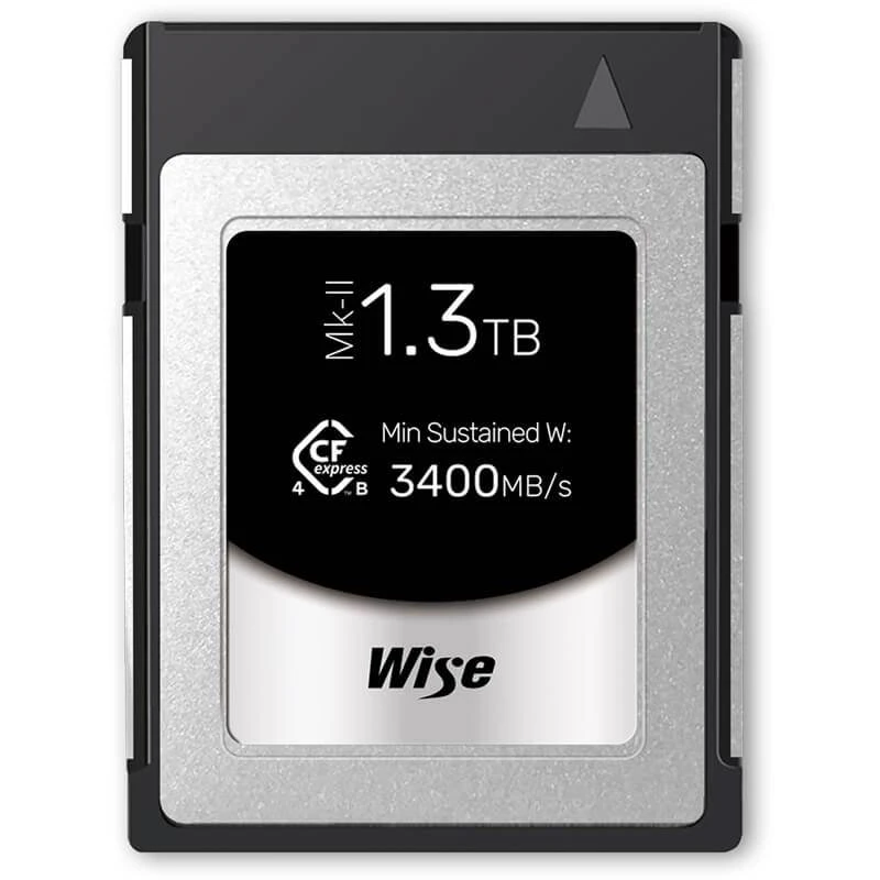 Image of Wise Advanced CFX4-B1300PM2 1.3TB CFexpress 4.0 Type B PRO Memory Card