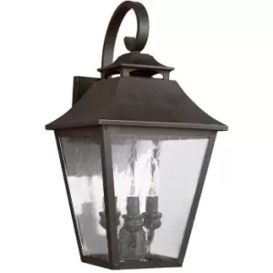 Image of Elstead Feiss Galena Outdoor Wall Lantern Sable, IP44