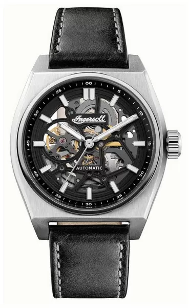 Image of Ingersoll I14301 The Vert Automatic (43mm) Black Skeleton Watch