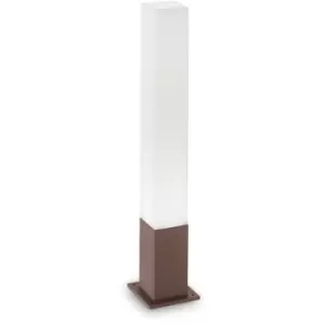 Image of Ideal Lux EDO - Outdoor Bollard Lamp 1 Light Coffee IP44