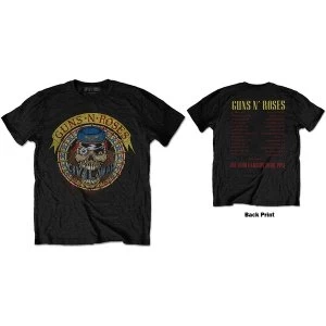 Image of Guns N' Roses - Skull Circle Unisex Medium T-Shirt - Black