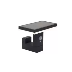 Image of 4lite Die Cast Aluminium Solar LED Pavia Wall Light with 2 Modes & Motion Detector - Graphite
