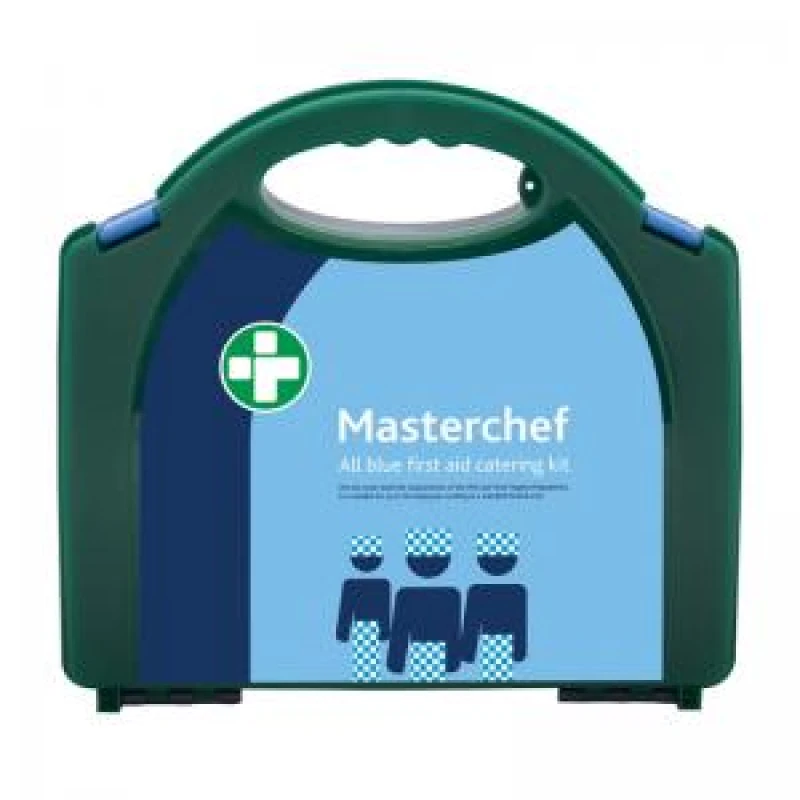 Image of Masterchef 50 Person All Blue Catering Kit In Aura Box Green 550X320X550mm