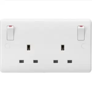 Image of MLA Knightsbridge 13A 2G DP Switched Socket W/Outboard Rockers - CU9001
