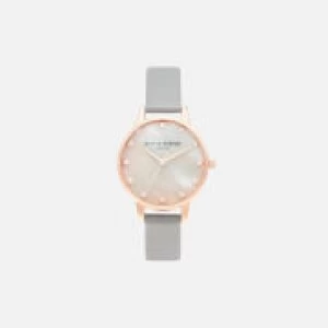 Image of Olivia Burton Womens Classics Midi Mop Dial Watch - Grey & Rose Gold