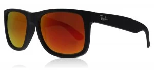 Image of Ray-Ban Justin Sunglasses Matte Black 622/6Q 55mm