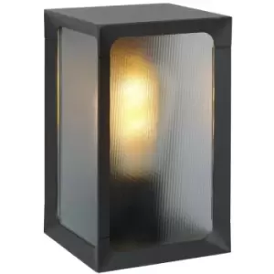 Image of Lucide CAGE - Wall Lantern Light Outdoor - LED - 1xE27 - IP44 - Anthracite