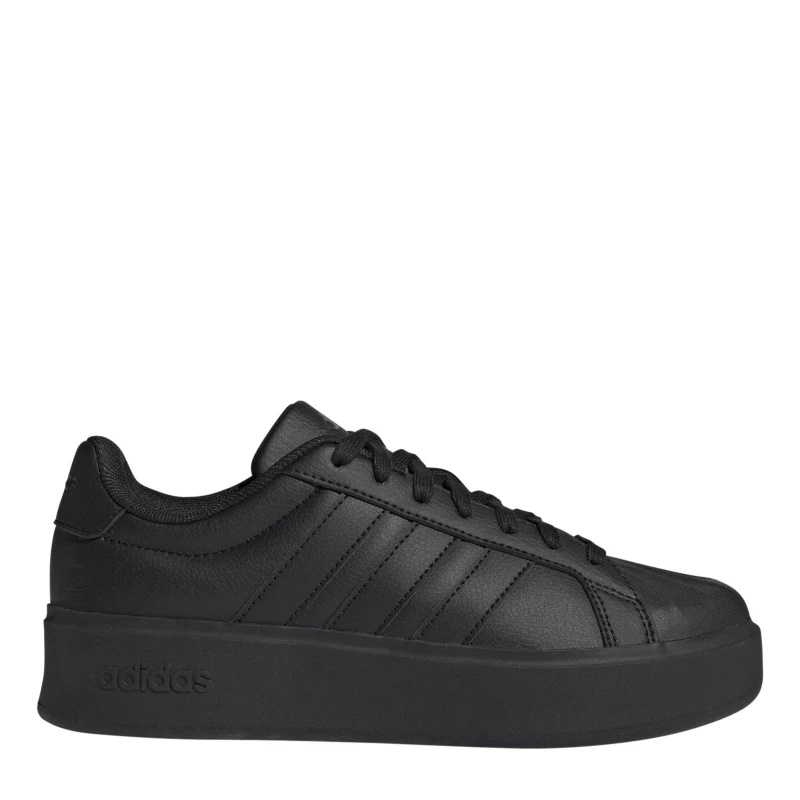 Image of adidas Streetalk Bold Womens Trainers Triple Black female 4 (36.7)
