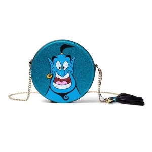 Image of Disney - Glitter Genie Womens Shaped Shoulder Bag - Blue