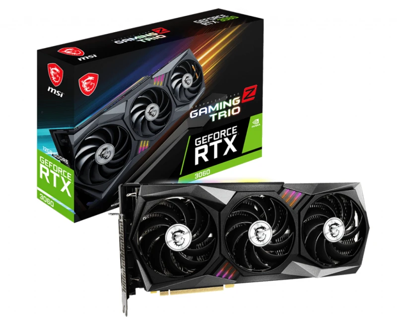 Image of MSI GPU NV 3060 GAMING Z TRIO 12GB Fan