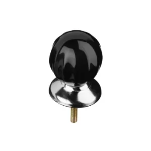 Image of Retro Style Black Ceramic Drawer Knobs
